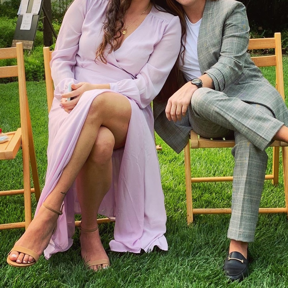 Aritzia Lavender Long Sleeve Dress